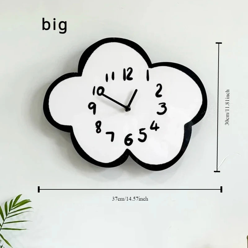 Wooden Cloud Wall Clock