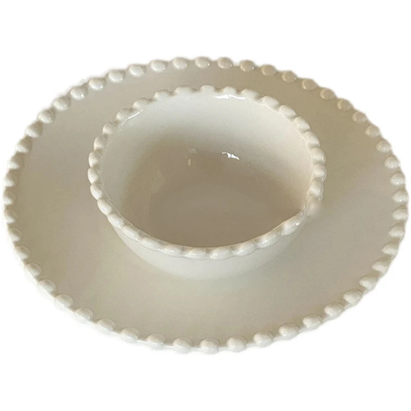 Cream Ceramic Plate