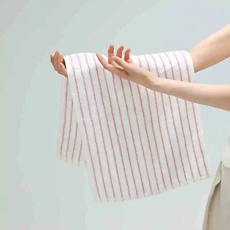 Retro Striped Cotton Towel