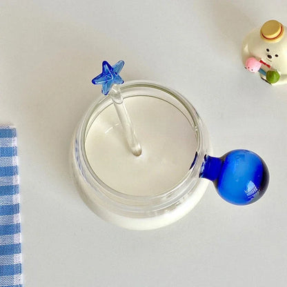 Heat Resistant Glass Mug with Spoon