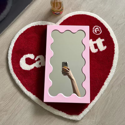 Rectangular Wavy Desktop Mirror