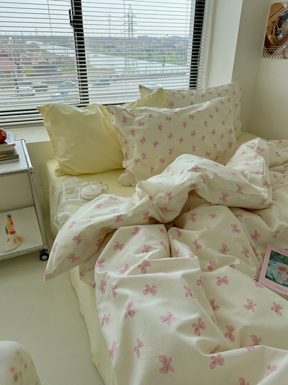 Small Flower Cotton Bed Sheet Set