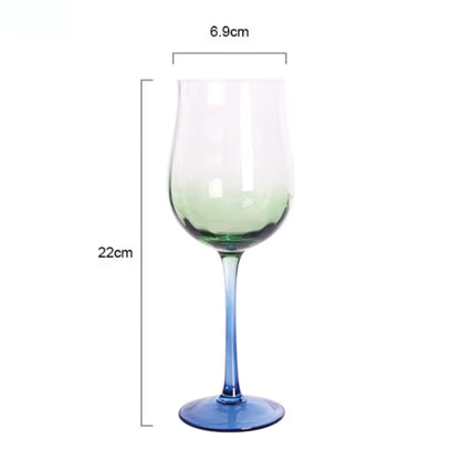 Flowers Bloom in the World 150-400Ml Goblet Artificial Blowing Red Wine Cocktail Champagne Cup Family Festival Drinkware Glass