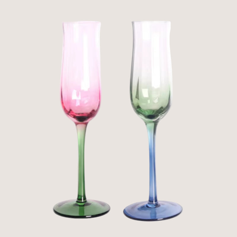 Flowers Bloom in the World 150-400Ml Goblet Artificial Blowing Red Wine Cocktail Champagne Cup Family Festival Drinkware Glass